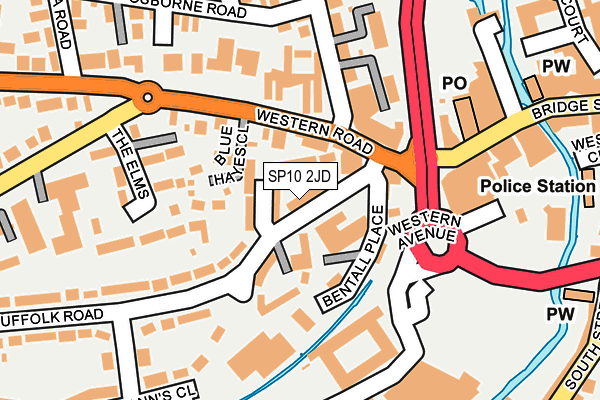SP10 2JD map - OS OpenMap – Local (Ordnance Survey)