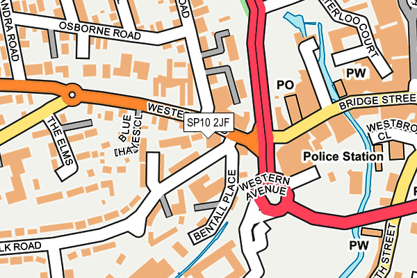 SP10 2JF map - OS OpenMap – Local (Ordnance Survey)