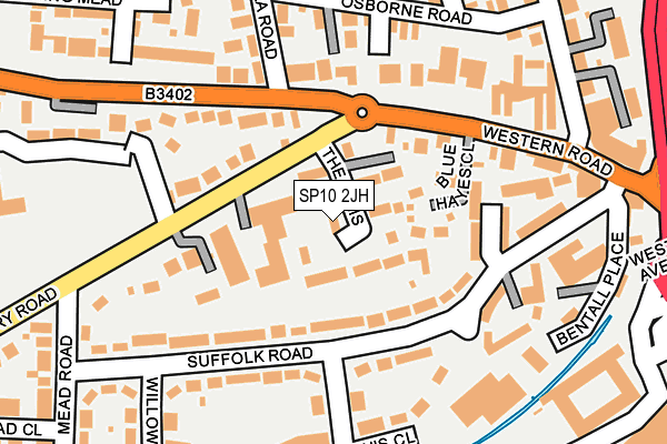 SP10 2JH map - OS OpenMap – Local (Ordnance Survey)