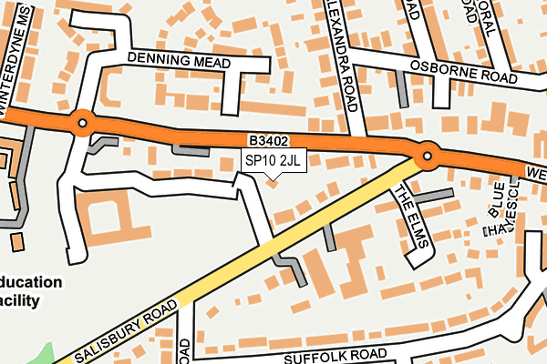 SP10 2JL map - OS OpenMap – Local (Ordnance Survey)