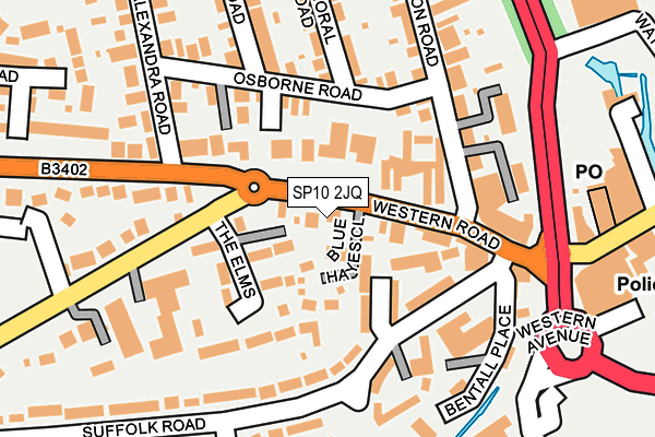 SP10 2JQ map - OS OpenMap – Local (Ordnance Survey)