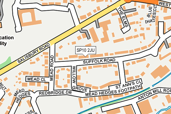 SP10 2JU map - OS OpenMap – Local (Ordnance Survey)