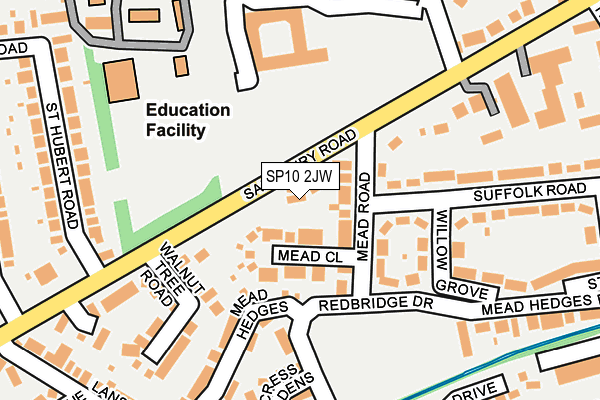SP10 2JW map - OS OpenMap – Local (Ordnance Survey)