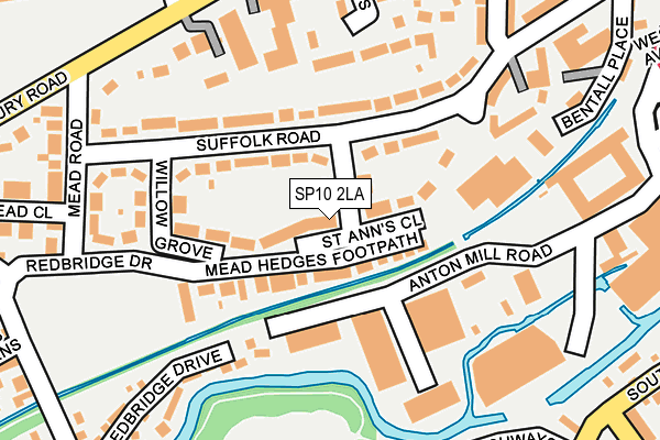 SP10 2LA map - OS OpenMap – Local (Ordnance Survey)
