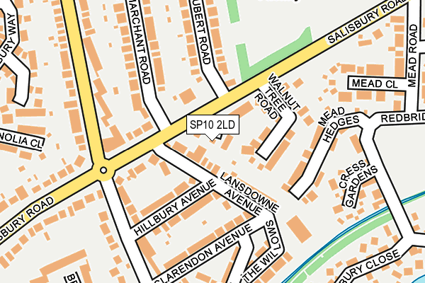 SP10 2LD map - OS OpenMap – Local (Ordnance Survey)