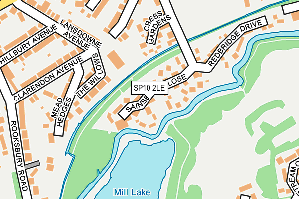 SP10 2LE map - OS OpenMap – Local (Ordnance Survey)