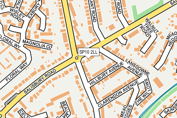 SP10 2LL map - OS OpenMap – Local (Ordnance Survey)