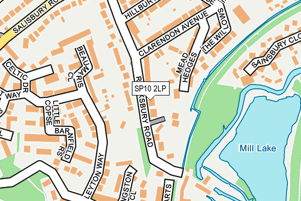 SP10 2LP map - OS OpenMap – Local (Ordnance Survey)