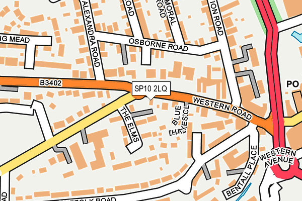 SP10 2LQ map - OS OpenMap – Local (Ordnance Survey)
