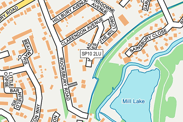 SP10 2LU map - OS OpenMap – Local (Ordnance Survey)