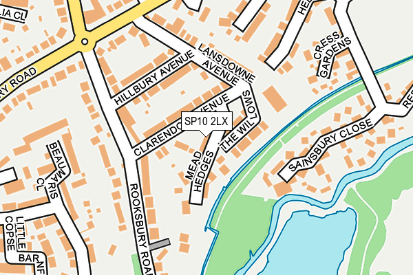 SP10 2LX map - OS OpenMap – Local (Ordnance Survey)