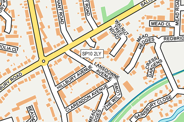 SP10 2LY map - OS OpenMap – Local (Ordnance Survey)