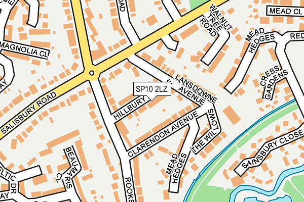 SP10 2LZ map - OS OpenMap – Local (Ordnance Survey)