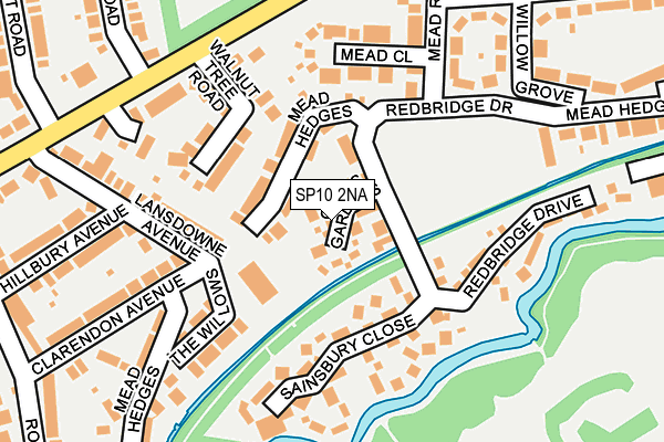 SP10 2NA map - OS OpenMap – Local (Ordnance Survey)