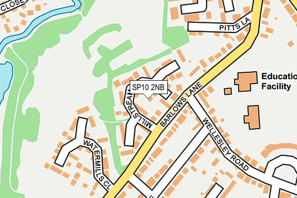 SP10 2NB map - OS OpenMap – Local (Ordnance Survey)