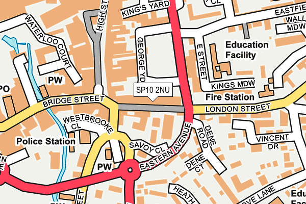 SP10 2NU map - OS OpenMap – Local (Ordnance Survey)