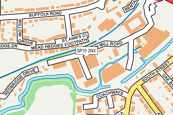 SP10 2NX map - OS OpenMap – Local (Ordnance Survey)