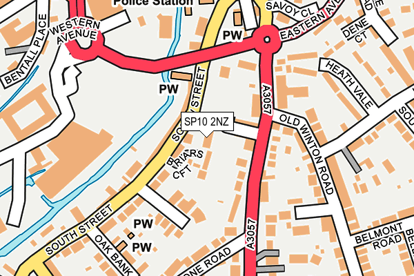 SP10 2NZ map - OS OpenMap – Local (Ordnance Survey)