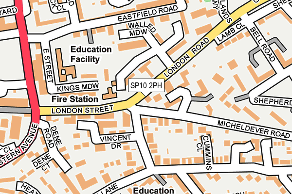 SP10 2PH map - OS OpenMap – Local (Ordnance Survey)