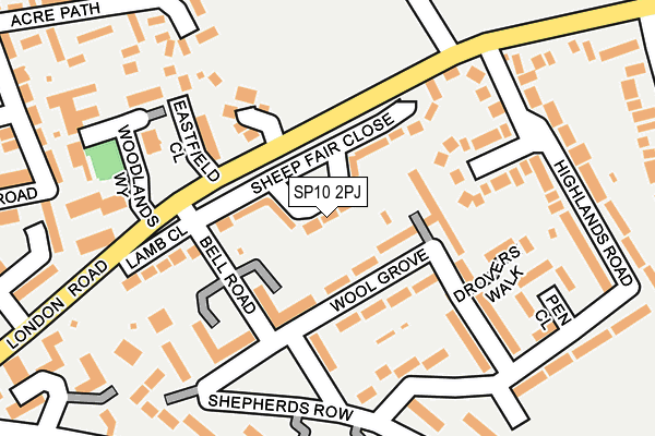 SP10 2PJ map - OS OpenMap – Local (Ordnance Survey)