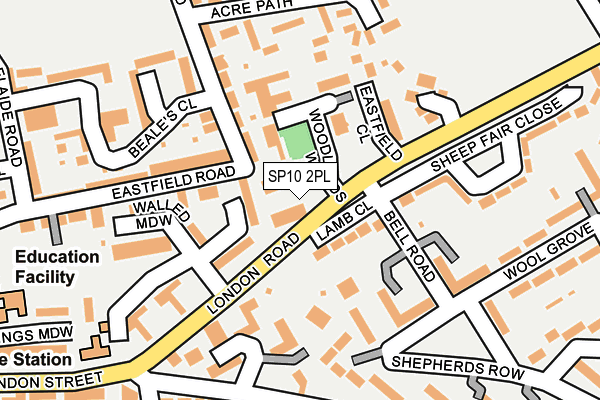 SP10 2PL map - OS OpenMap – Local (Ordnance Survey)