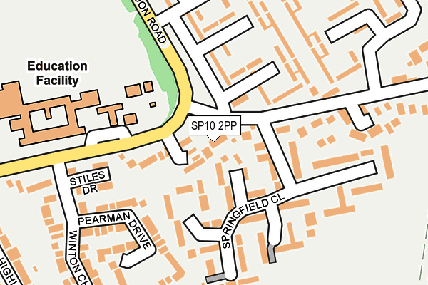 SP10 2PP map - OS OpenMap – Local (Ordnance Survey)