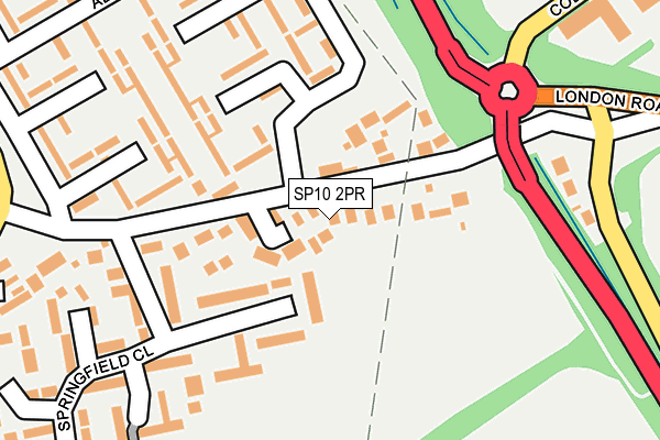 SP10 2PR map - OS OpenMap – Local (Ordnance Survey)