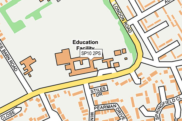 SP10 2PS map - OS OpenMap – Local (Ordnance Survey)