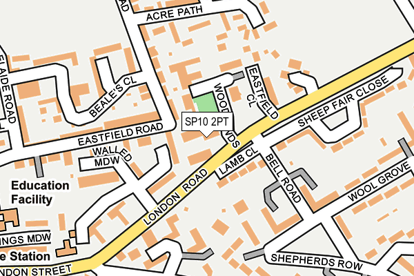 SP10 2PT map - OS OpenMap – Local (Ordnance Survey)