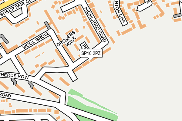 SP10 2PZ map - OS OpenMap – Local (Ordnance Survey)