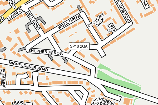 SP10 2QA map - OS OpenMap – Local (Ordnance Survey)