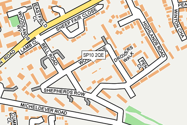 SP10 2QE map - OS OpenMap – Local (Ordnance Survey)