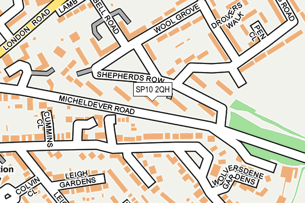 SP10 2QH map - OS OpenMap – Local (Ordnance Survey)