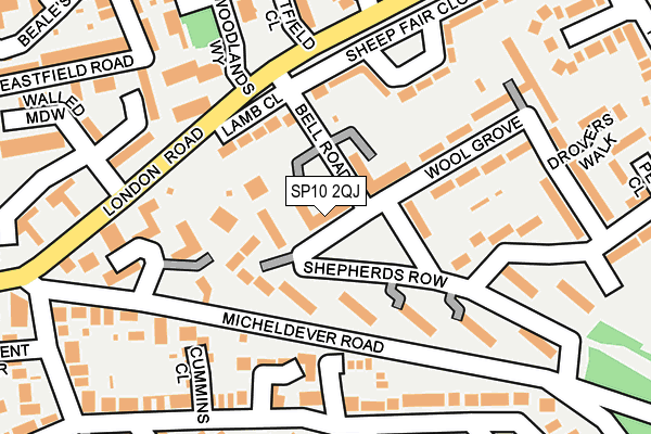 SP10 2QJ map - OS OpenMap – Local (Ordnance Survey)
