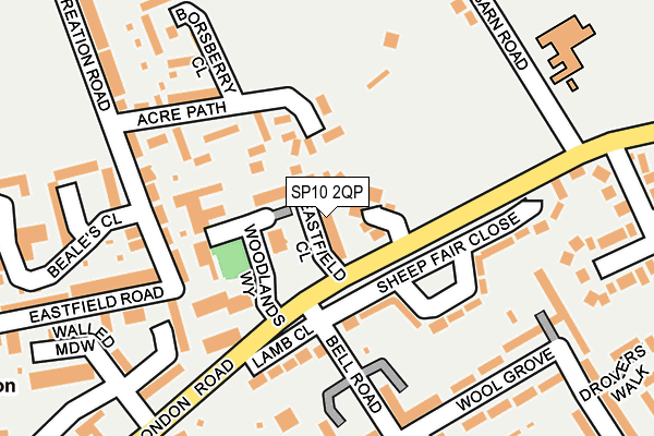 SP10 2QP map - OS OpenMap – Local (Ordnance Survey)