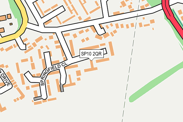 SP10 2QR map - OS OpenMap – Local (Ordnance Survey)