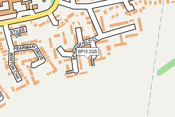 SP10 2QS map - OS OpenMap – Local (Ordnance Survey)