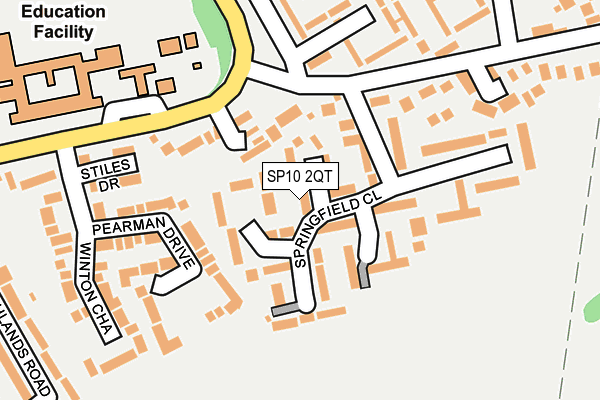 SP10 2QT map - OS OpenMap – Local (Ordnance Survey)