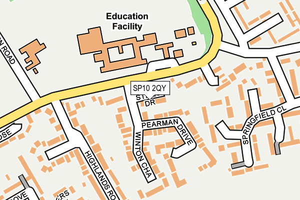 SP10 2QY map - OS OpenMap – Local (Ordnance Survey)