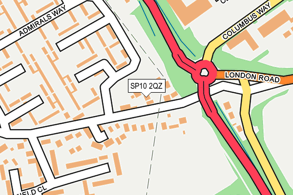 SP10 2QZ map - OS OpenMap – Local (Ordnance Survey)