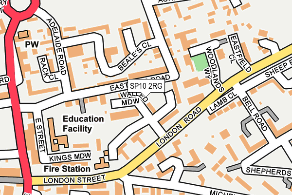SP10 2RG map - OS OpenMap – Local (Ordnance Survey)