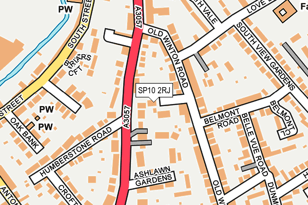 SP10 2RJ map - OS OpenMap – Local (Ordnance Survey)