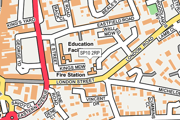 SP10 2RP map - OS OpenMap – Local (Ordnance Survey)