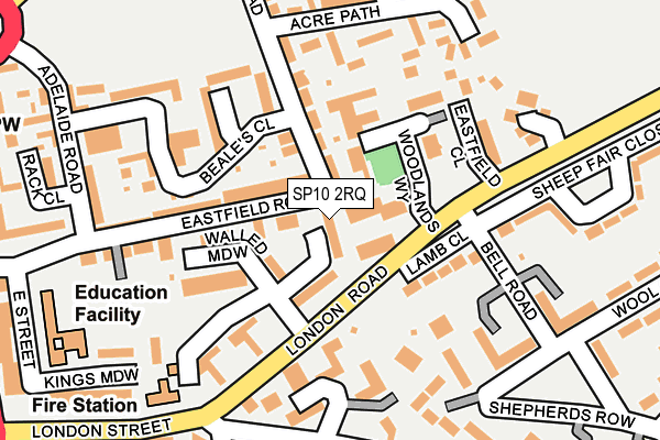SP10 2RQ map - OS OpenMap – Local (Ordnance Survey)