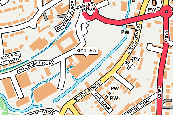 SP10 2RW map - OS OpenMap – Local (Ordnance Survey)