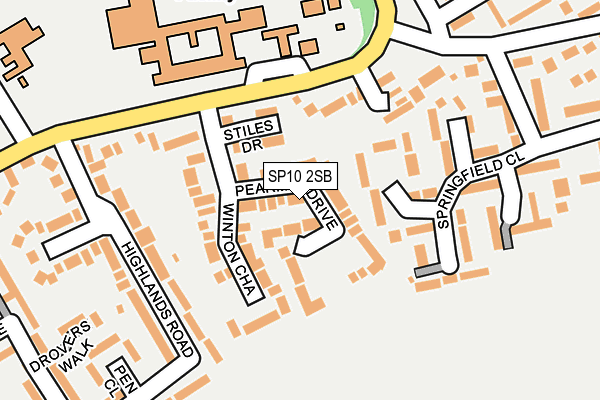 SP10 2SB map - OS OpenMap – Local (Ordnance Survey)