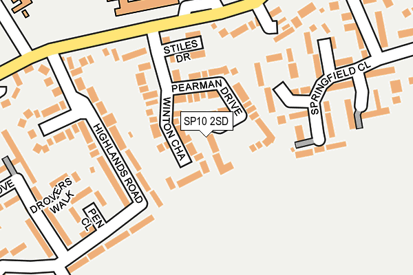 SP10 2SD map - OS OpenMap – Local (Ordnance Survey)