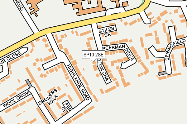 SP10 2SE map - OS OpenMap – Local (Ordnance Survey)
