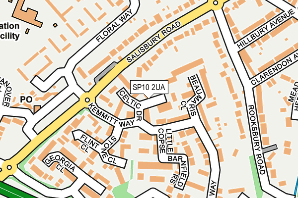 SP10 2UA map - OS OpenMap – Local (Ordnance Survey)