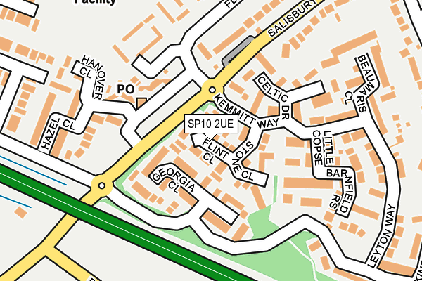 SP10 2UE map - OS OpenMap – Local (Ordnance Survey)